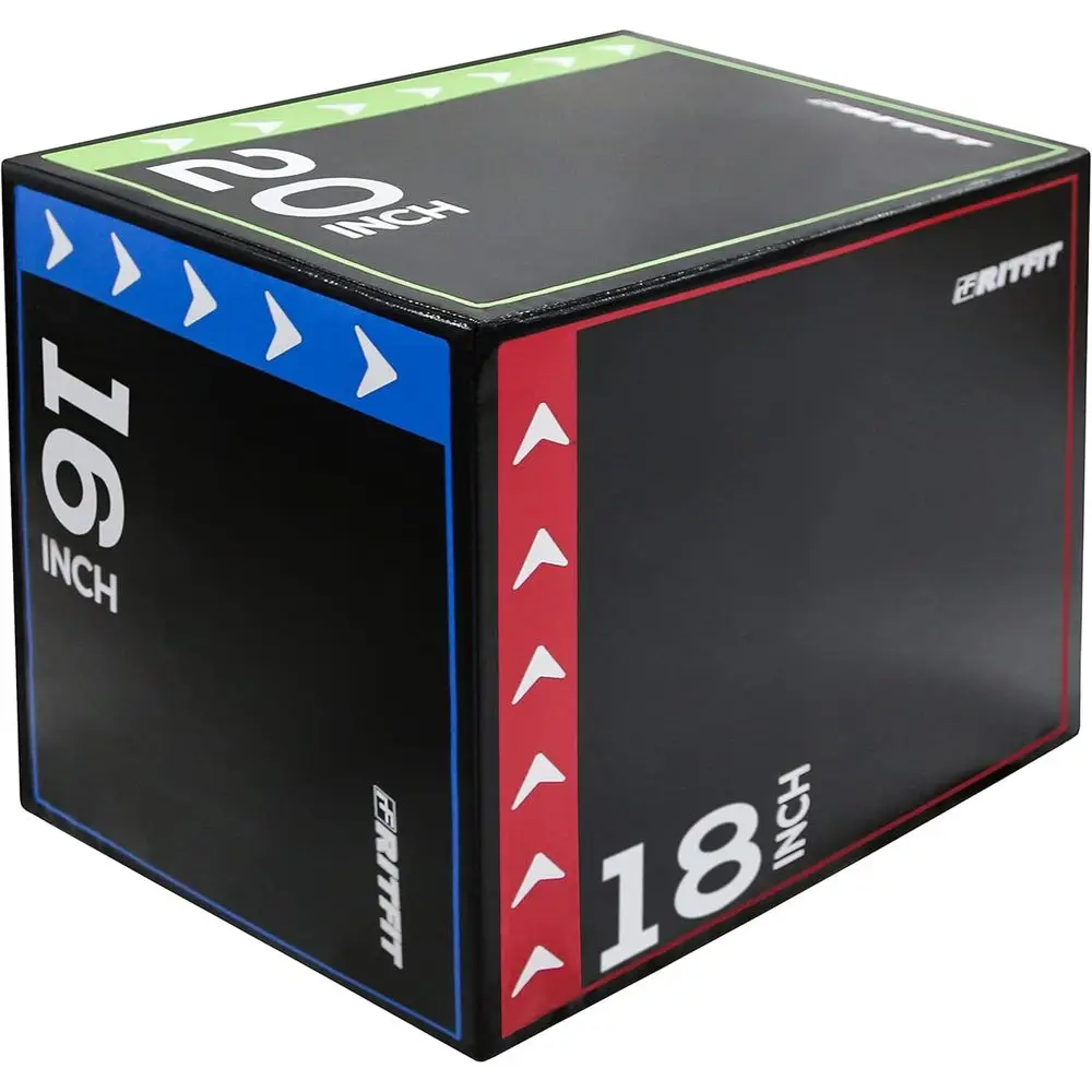Home Gym Jump Box - 3-in-1 Plyometrisches Box-Set - 30x24x20, 20x18x16