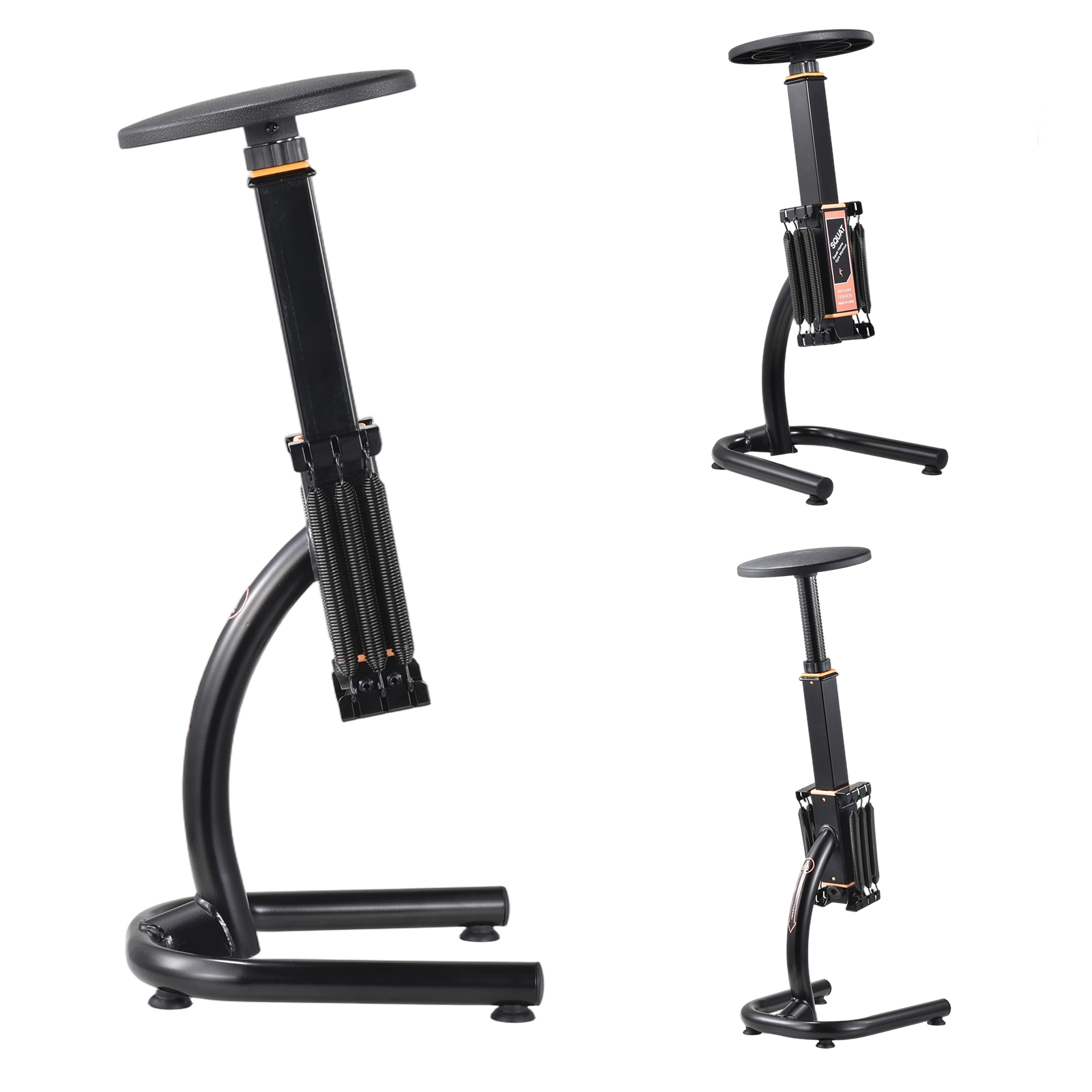 Home Gym Quad Exercises - Heimfitness-Squat-Maschine, Verstellbarer Squat-Assist-Trainer für Hüftstoß-, Gesäß-,