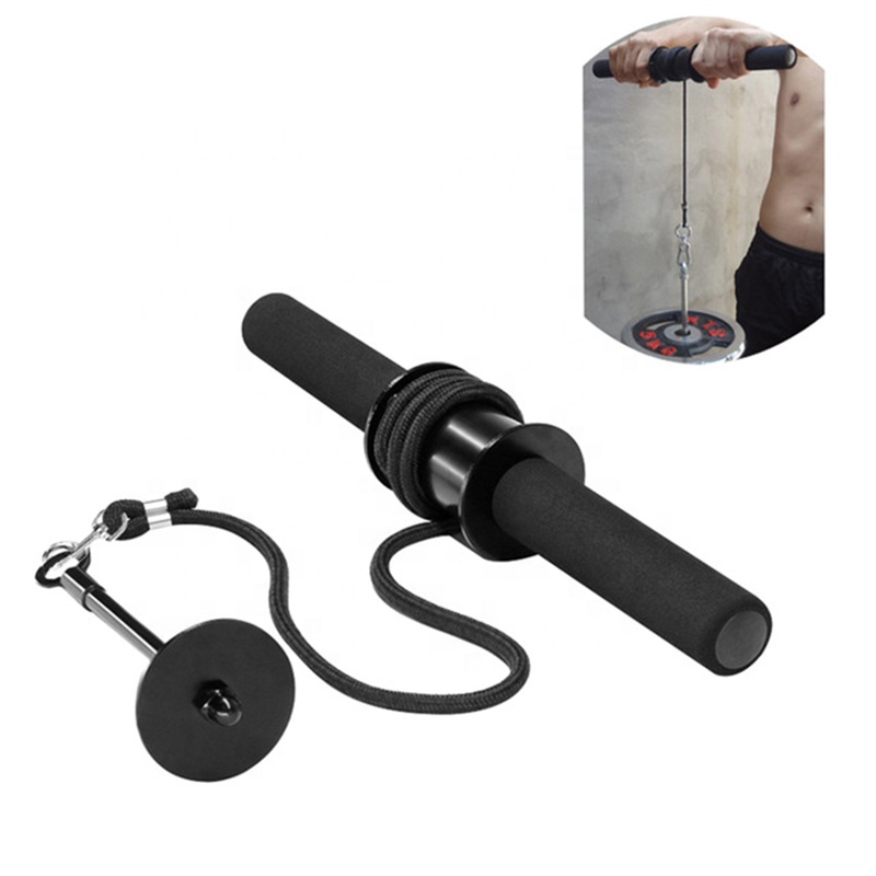 Wrist Roller Forearm - Multifunktionaler Unterarm-Handgelenk-Trainer, Handgreifer, Trizeps-Übungsgerät mit Gewichtheberseil,