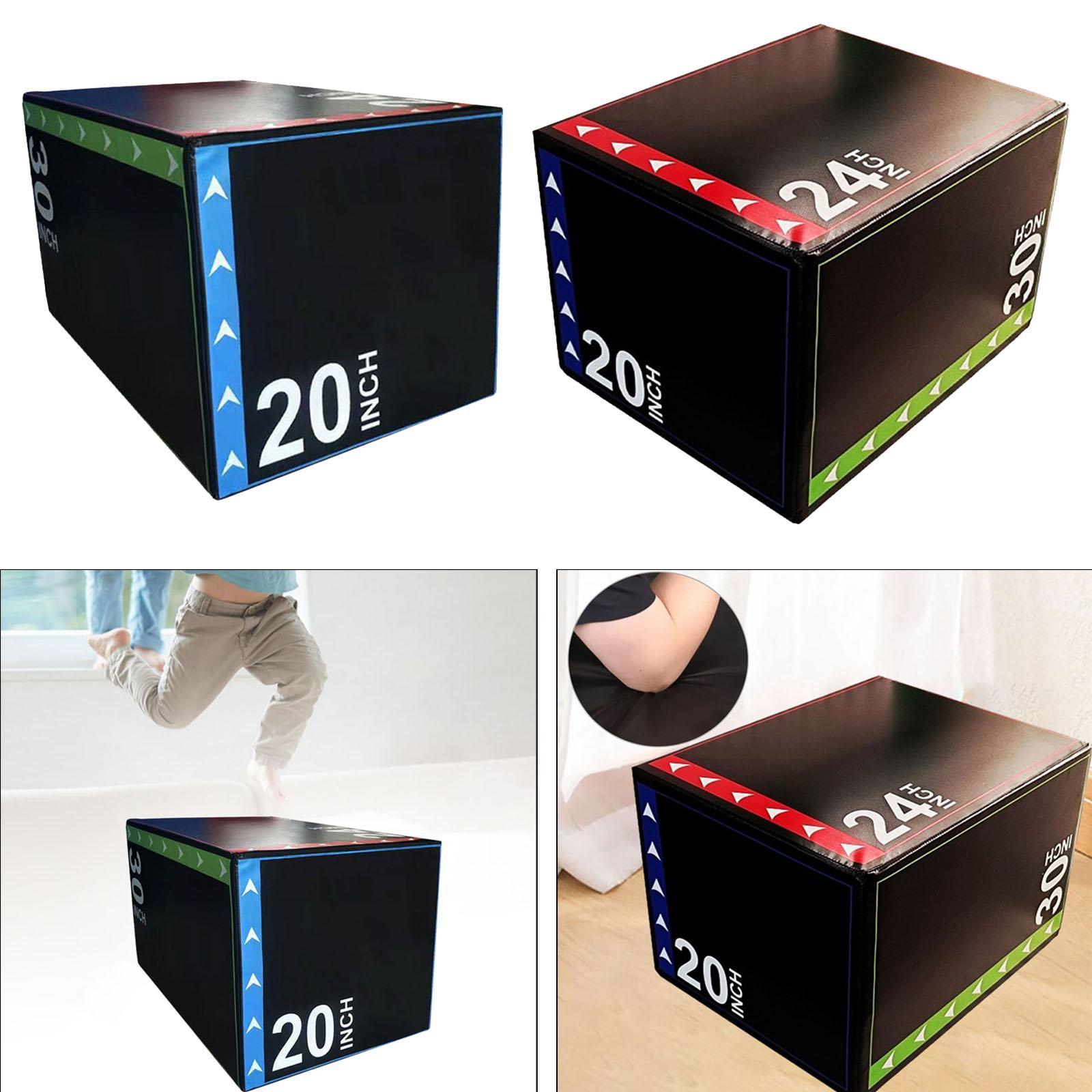 Home Gym Jump Box - 3-in-1-Sprungbox, plometrische Box für Krafttraining, Cardio-Sprung-Lunges,