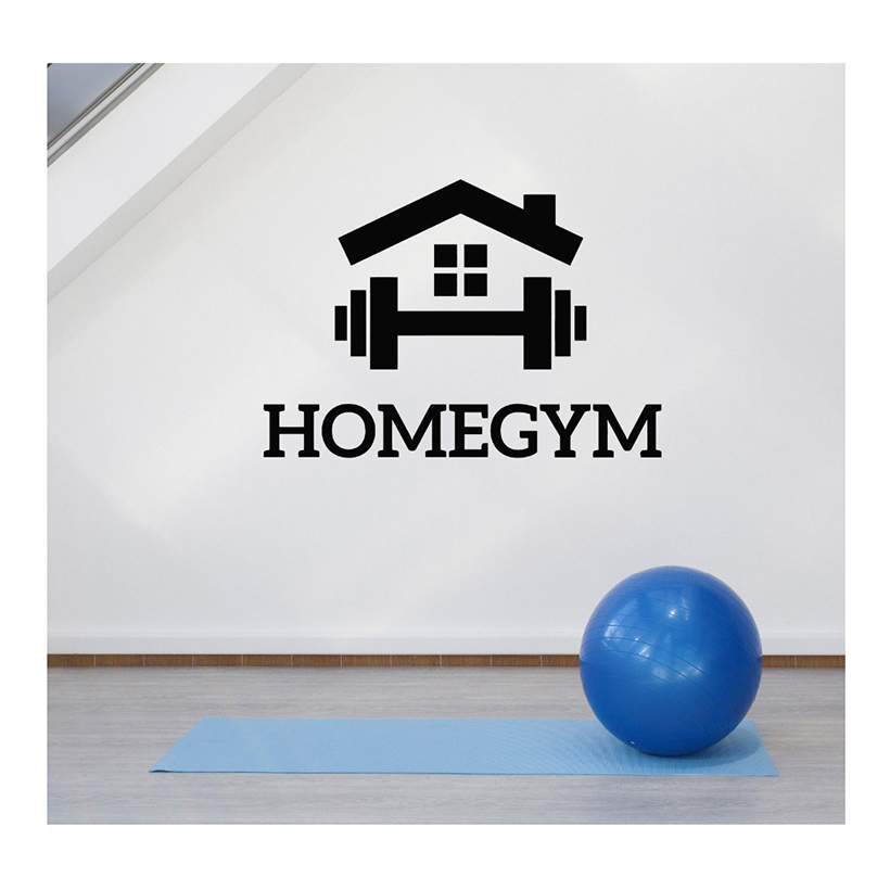 Home Gym Wallpaper - Abnehmbare Aufkleber, Wandaufkleber für Fitnessstudio, Wanddekoration,