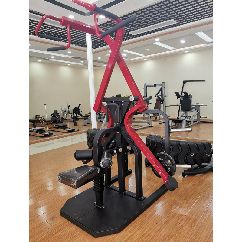 Home Gym Lat Pulldown - Hochwertige kommerzielle Krafttrainingsmaschine mit Plattenbelastung, Cross-Lat-Pulldown-Gerät