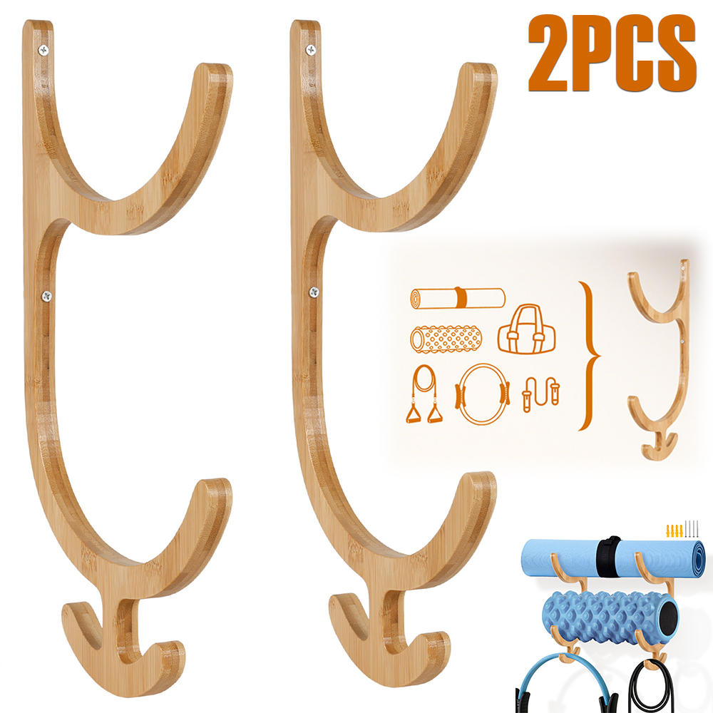 Home Gym On Wall - 2Pcs Yoga Matte Lagerung Rack Wand