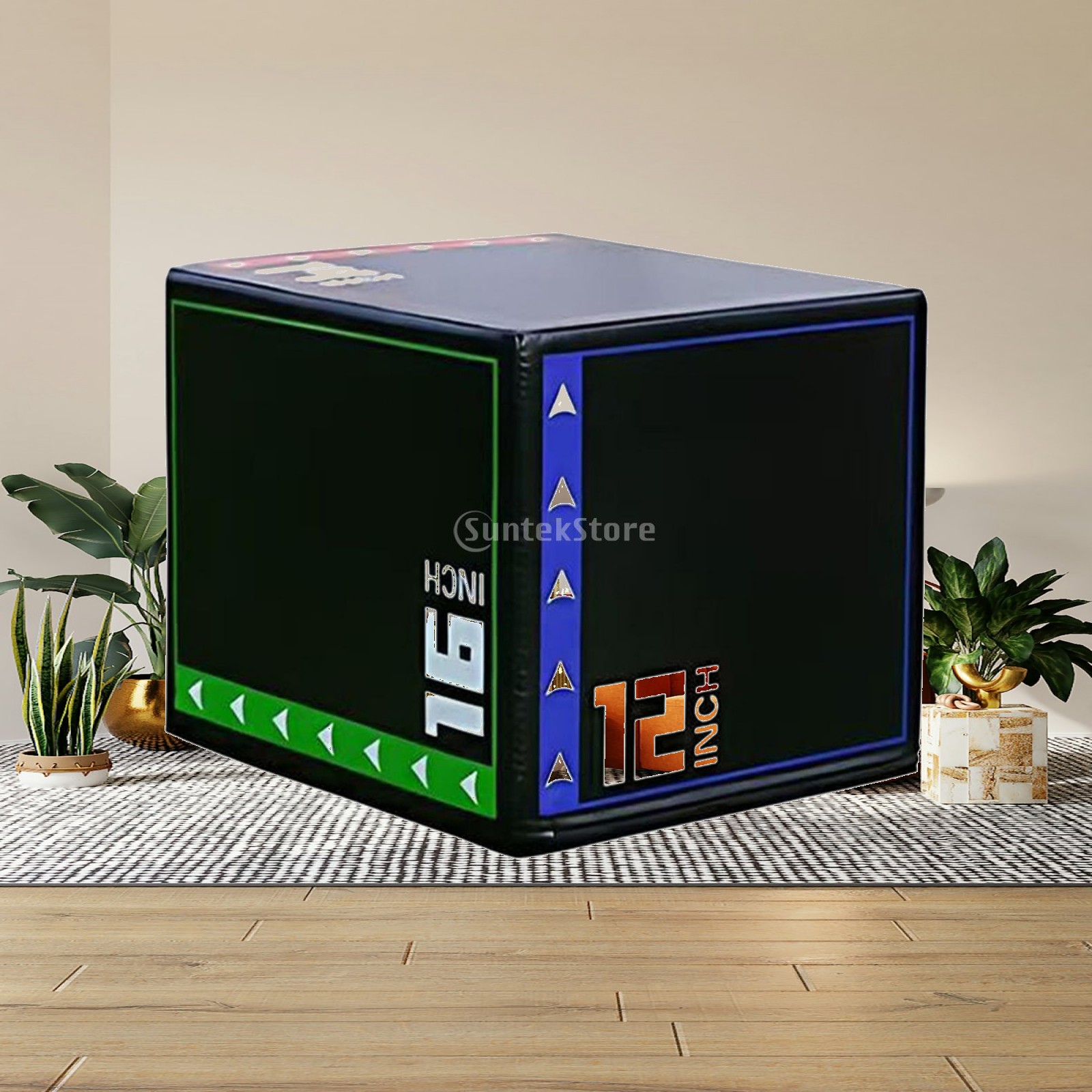 Home Gym Jump Box - Schaumstoff-Plyometrische Sprungbox Rutschfeste Plyobox Ausrüstung Weich