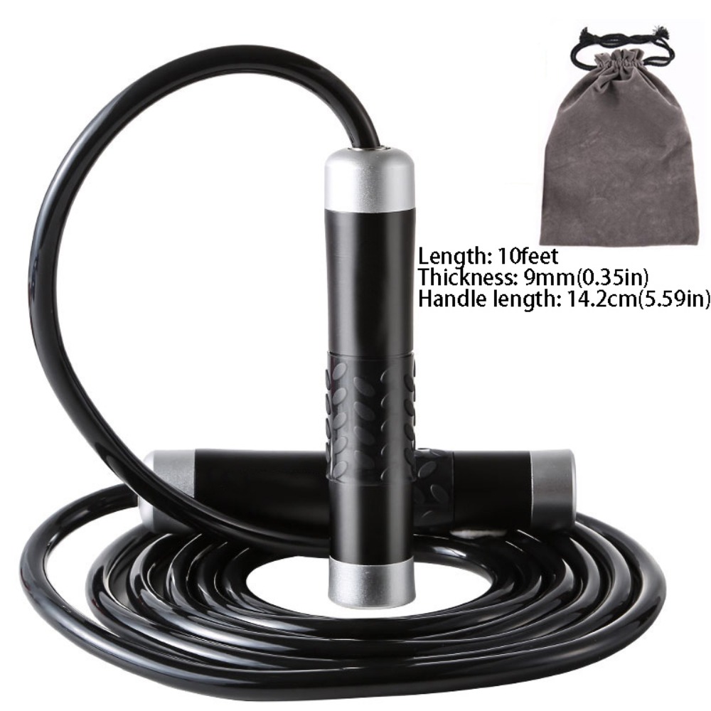 Jump Rope Bearing - Aluminiumlegierungs-Springseil mit Gewichten, 300 cm Länge,