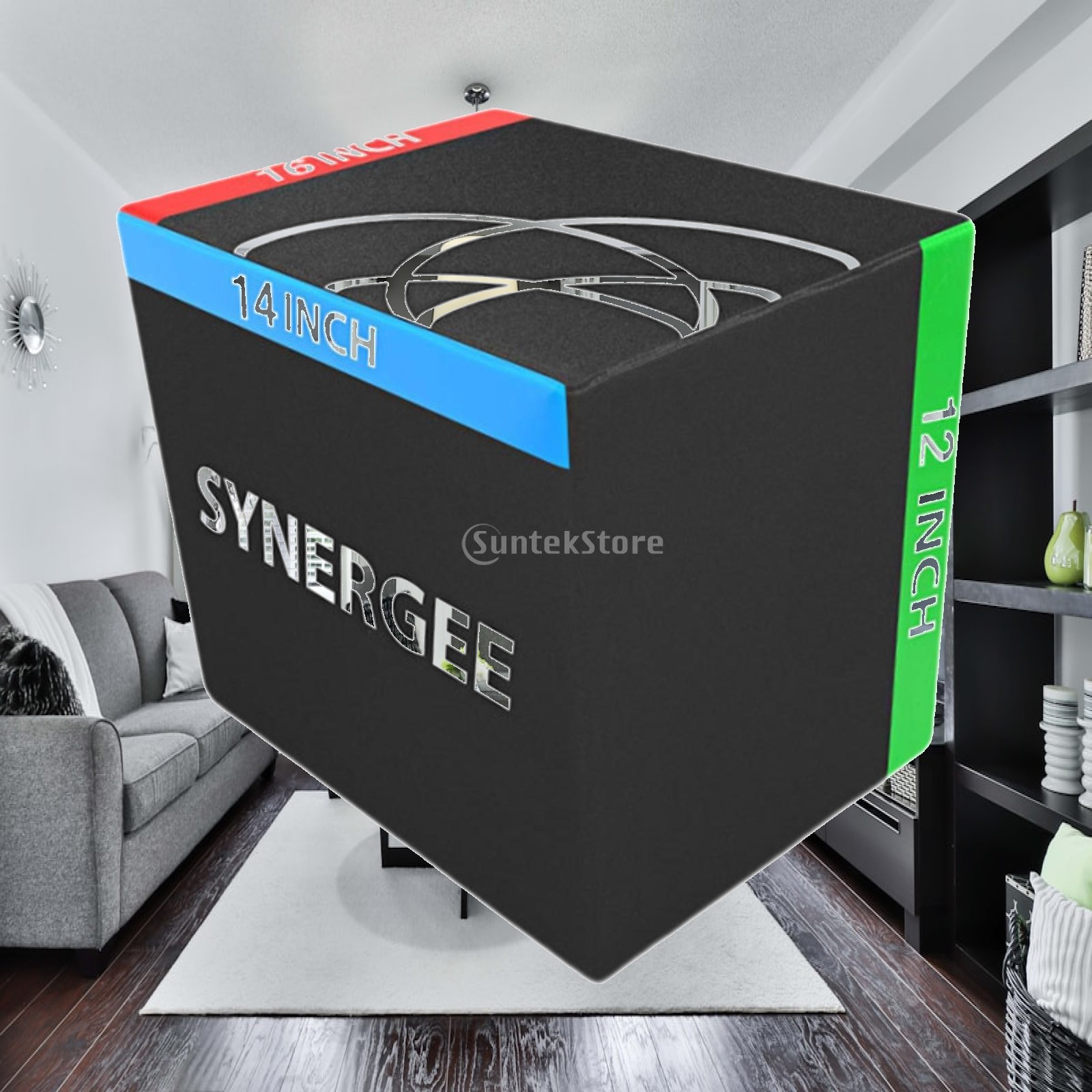 Home Gym Jump Box - Plyometrische Sprungbox für Heimfitness, Rutschfeste Konditions-