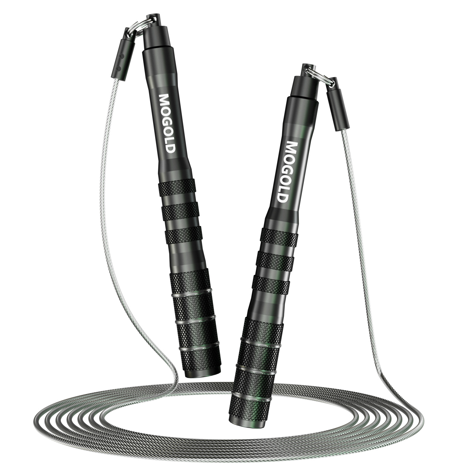 Jump Rope Bearing - Anti-Tangling-Schnellspringseil, verstellbares Springseil aus Stahldraht, geeignet
