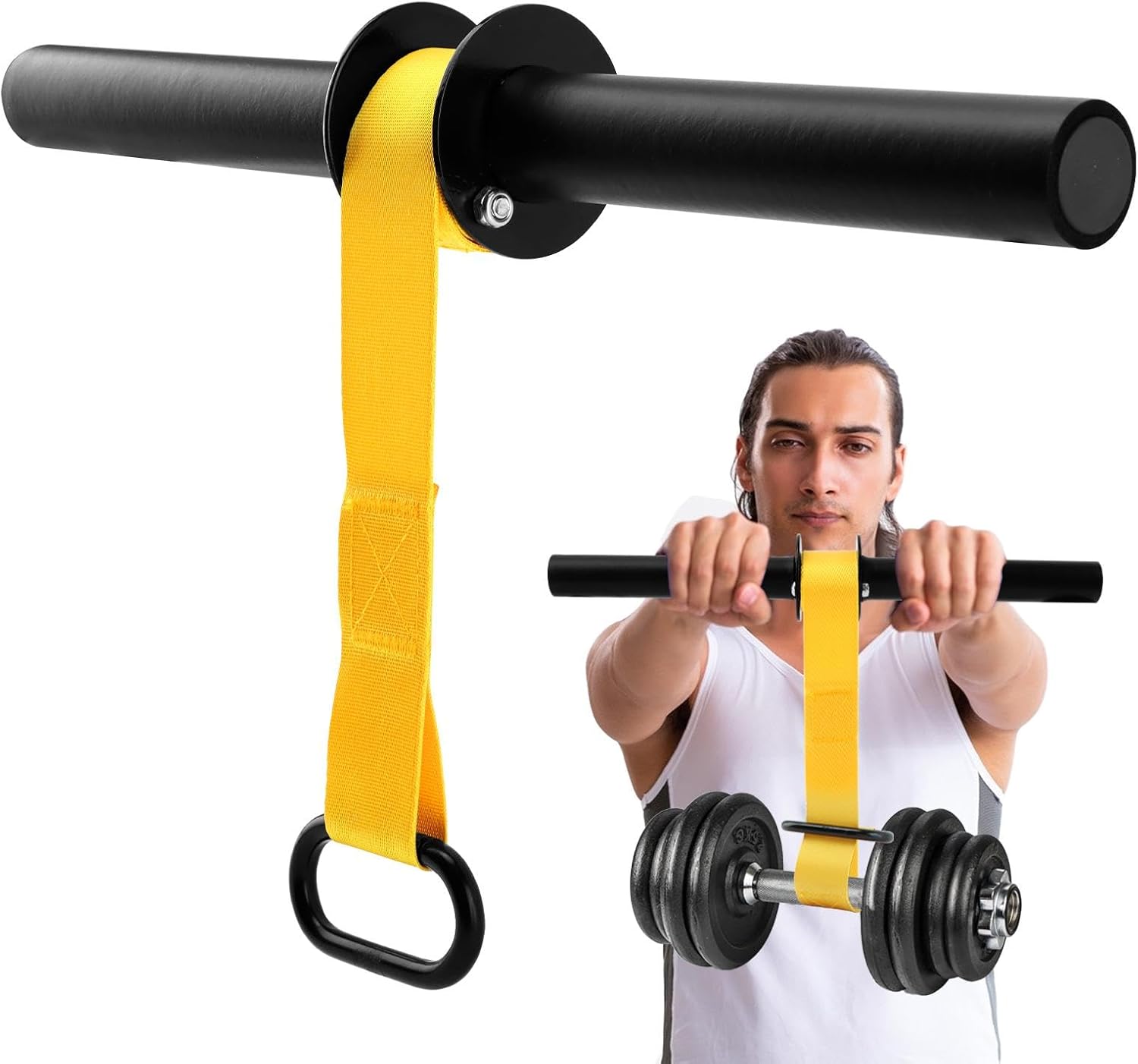 Wrist Roller Forearm - Unterarm-Stärkungsgerät und Handgelenkrolle, rutschfeste Griffe, Unterarm-Stärkungsgerät