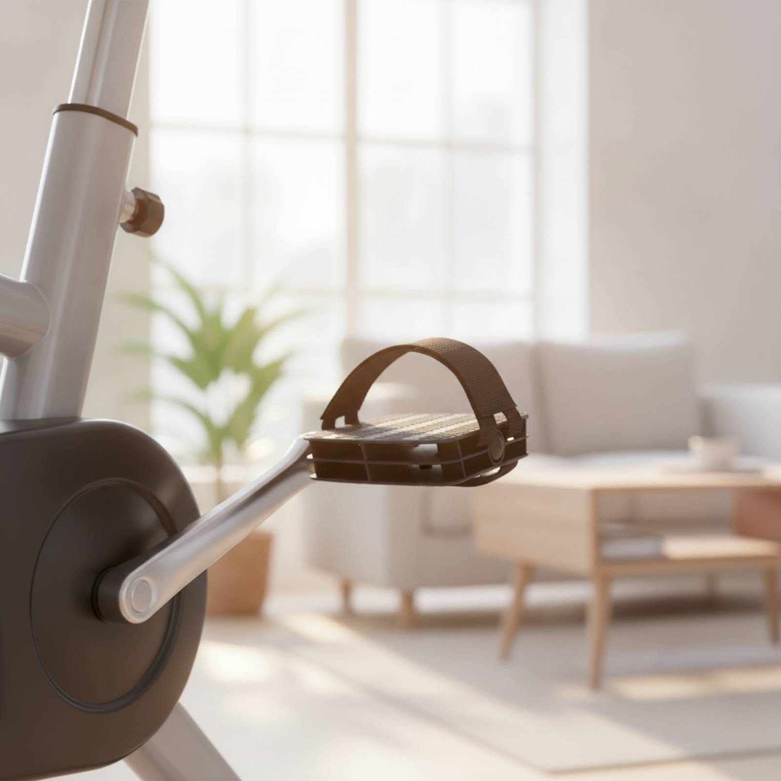 Home Gym Bike - Heimtrainer-Pedale mit Riemen, Gewindepedale für Indoor-Bikes