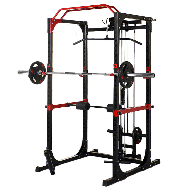 Home Gym Power Rack - Kommerzieller Power Cage Squat Rack Multi-Grip