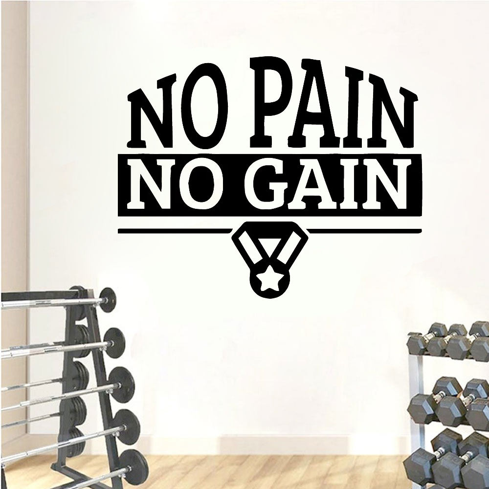 Home Gym Wallpaper - Wandtattoos mit Zitaten für das Fitnessstudio,
