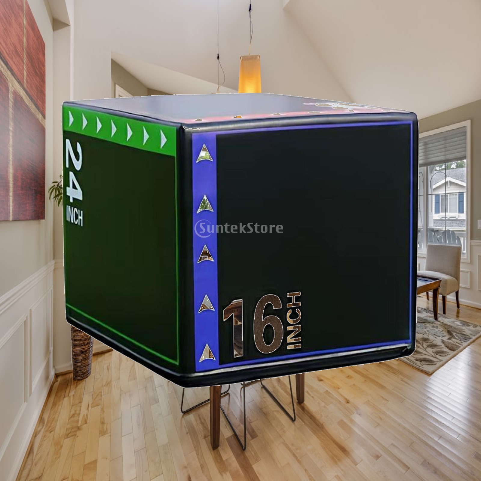 Home Gym Jump Box - Schaumstoff-Plyometrische Sprungbox Rutschfeste Plyobox Ausrüstung Robust