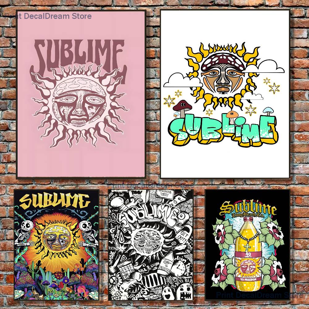 Home Gym Wallpaper - Band S-Sublime Poster, Heim-Fitness-Studio, Fußball, Basketball,