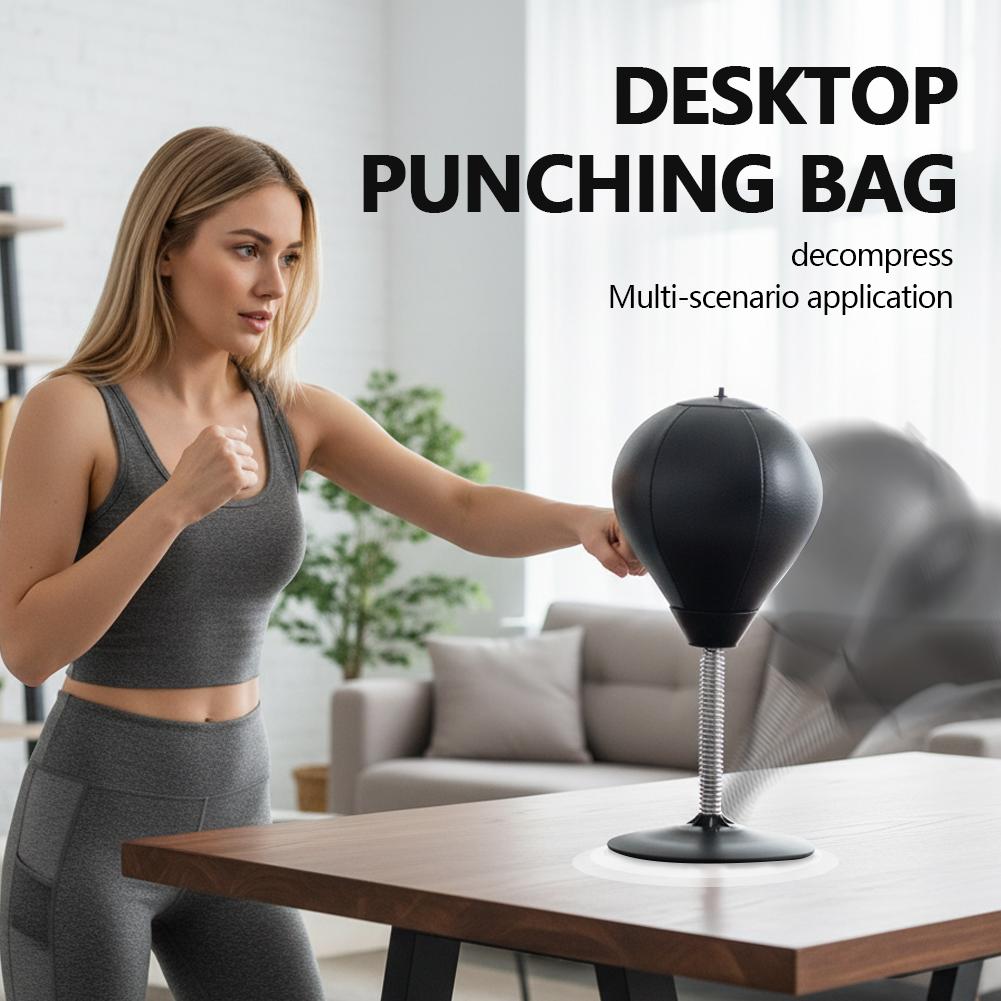 Speed Bag Boxing - Desktop-Boxsack mit superstarker Saugkraft, Box-Speedball, Stresskiller