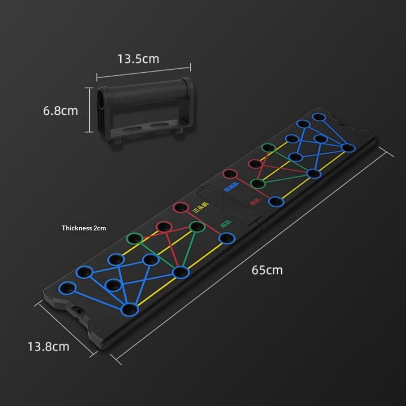 Home Gym Kit - Heim-Fitness Push-Up-Board mit 24 Löchern, Multifunktionales