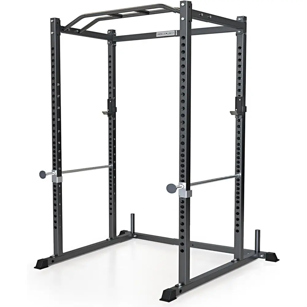 Home Gym Lat Pulldown - Multifunktionales Kniebeugen-Rack mit stabilen Sicherheitsstangen und
