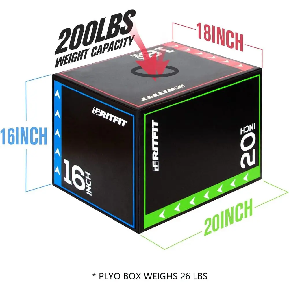 3-in-1 Plyometrisches Box-Set  – Home Gym Jump Box Bewertung und Preis