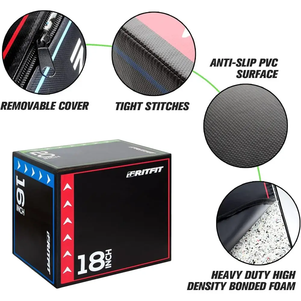 3-in-1 Plyometrisches Box-Set  – Home Gym Jump Box Bewertung und Preis