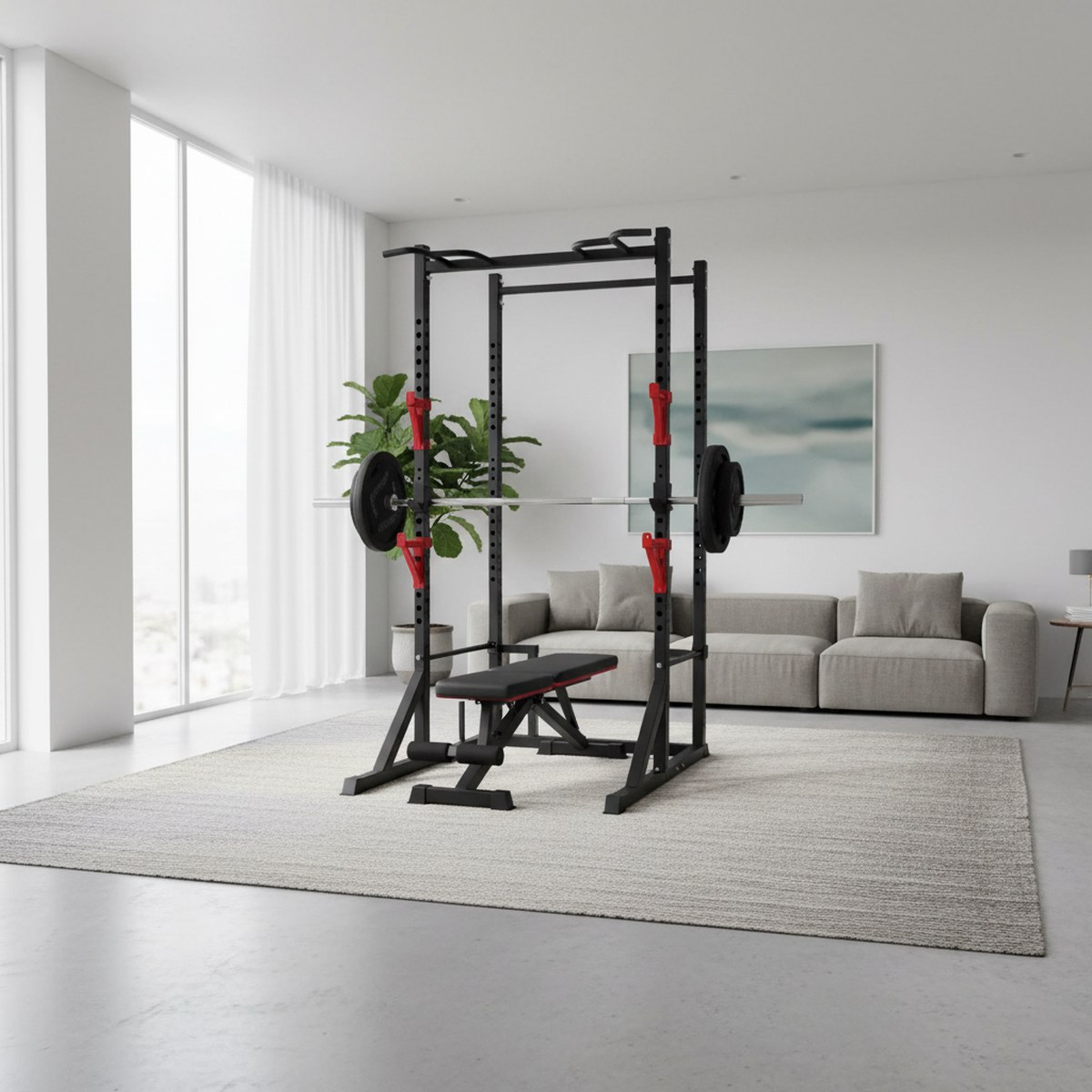 Verstellbares Power Rack mit K – Home Gym Power Rack Bewertung und Preis