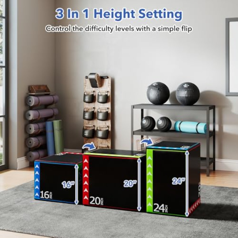 Plyometrische Sprungbox für da – Home Gym Jump Box Bewertung und Preis
