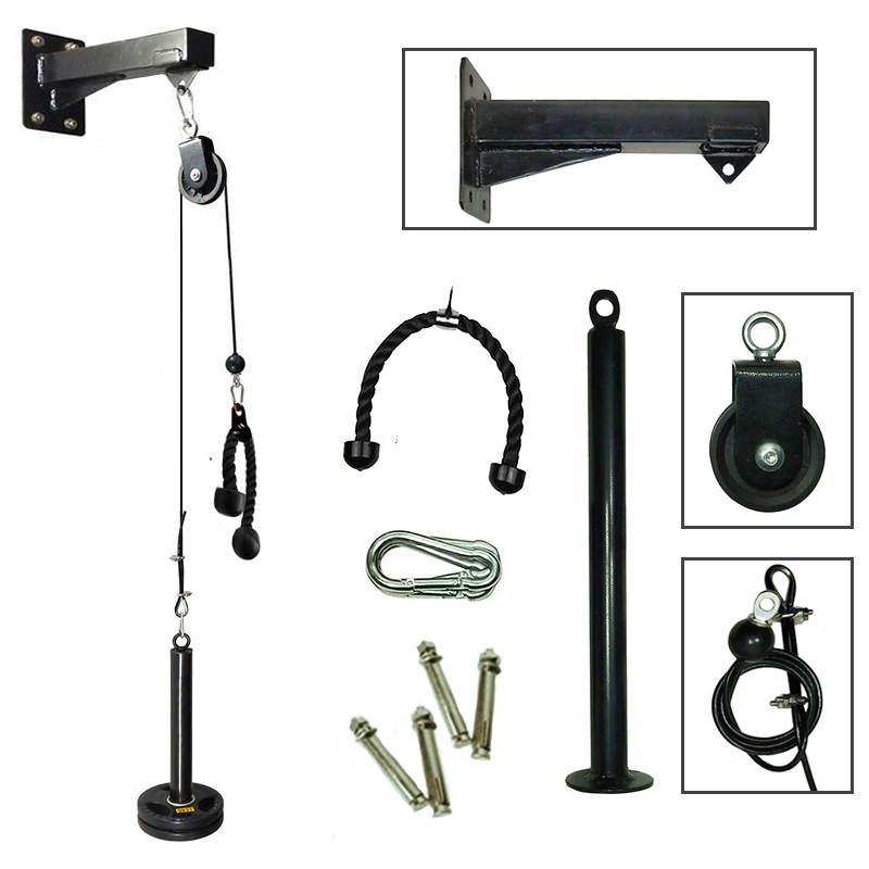 Gym Wand Montiert Fitness DIY  – Home Gym Cable Pulley System Bewertung und Preis