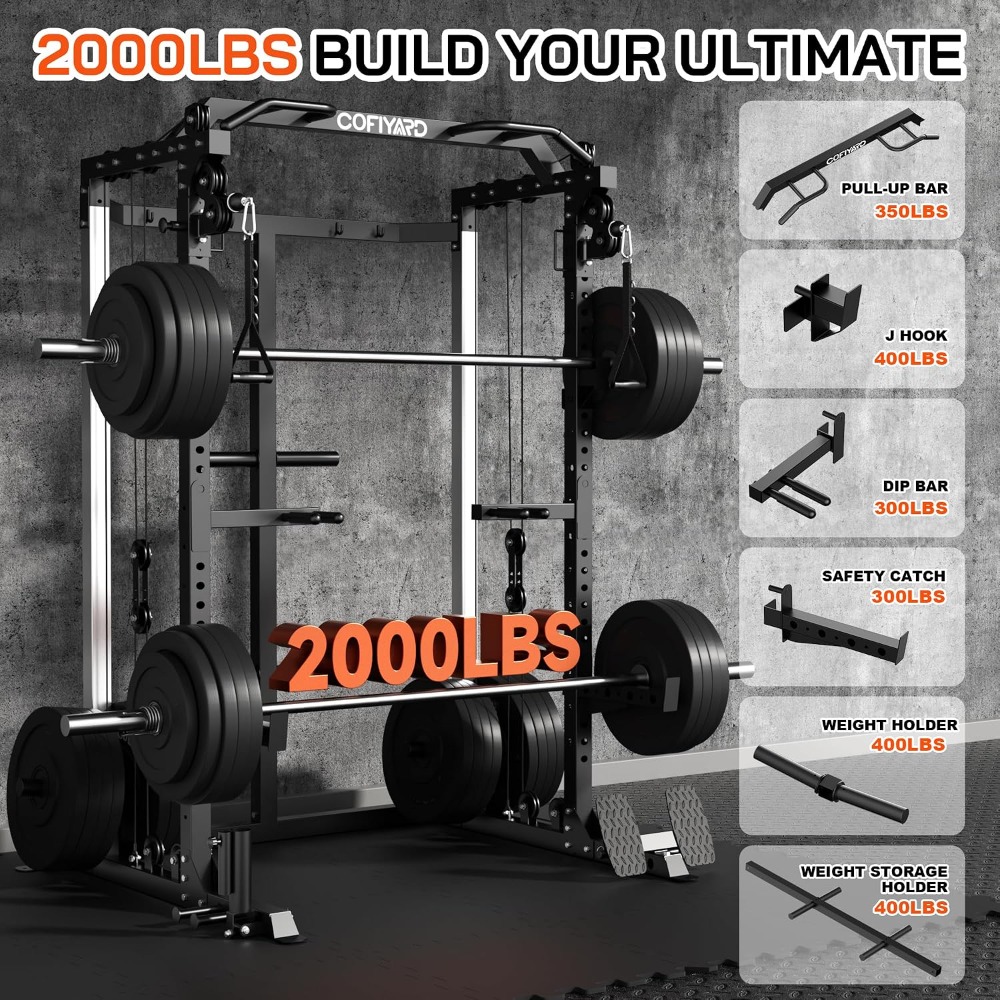 Multifunktions-Kraftkäfig mit  – Home Gym Cable Pulley System Bewertung und Preis