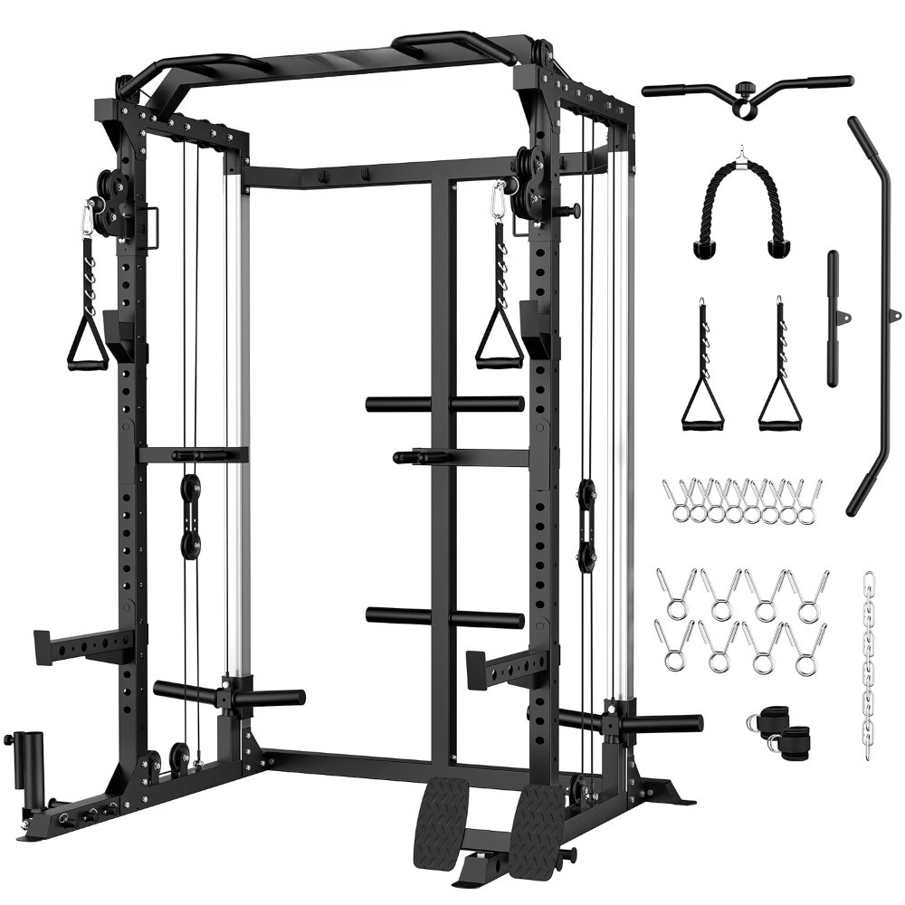Multifunktions-Kraftkäfig mit  – Home Gym Cable Pulley System Bewertung und Preis