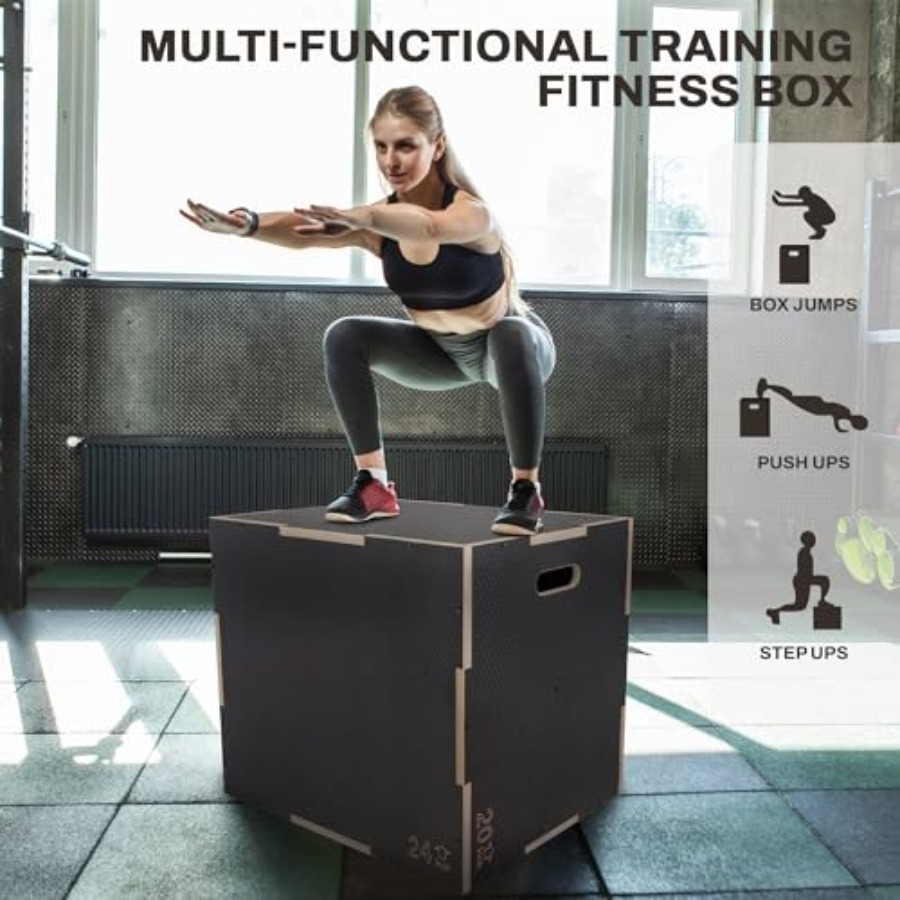 Plyometrische Trainingsplattfo – Home Gym Jump Box Bewertung und Preis