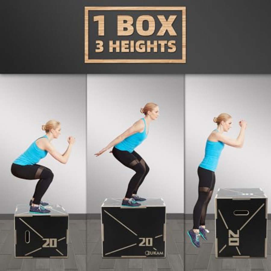 Rutschfeste Holz-Plyometrische – Home Gym Jump Box Bewertung und Preis