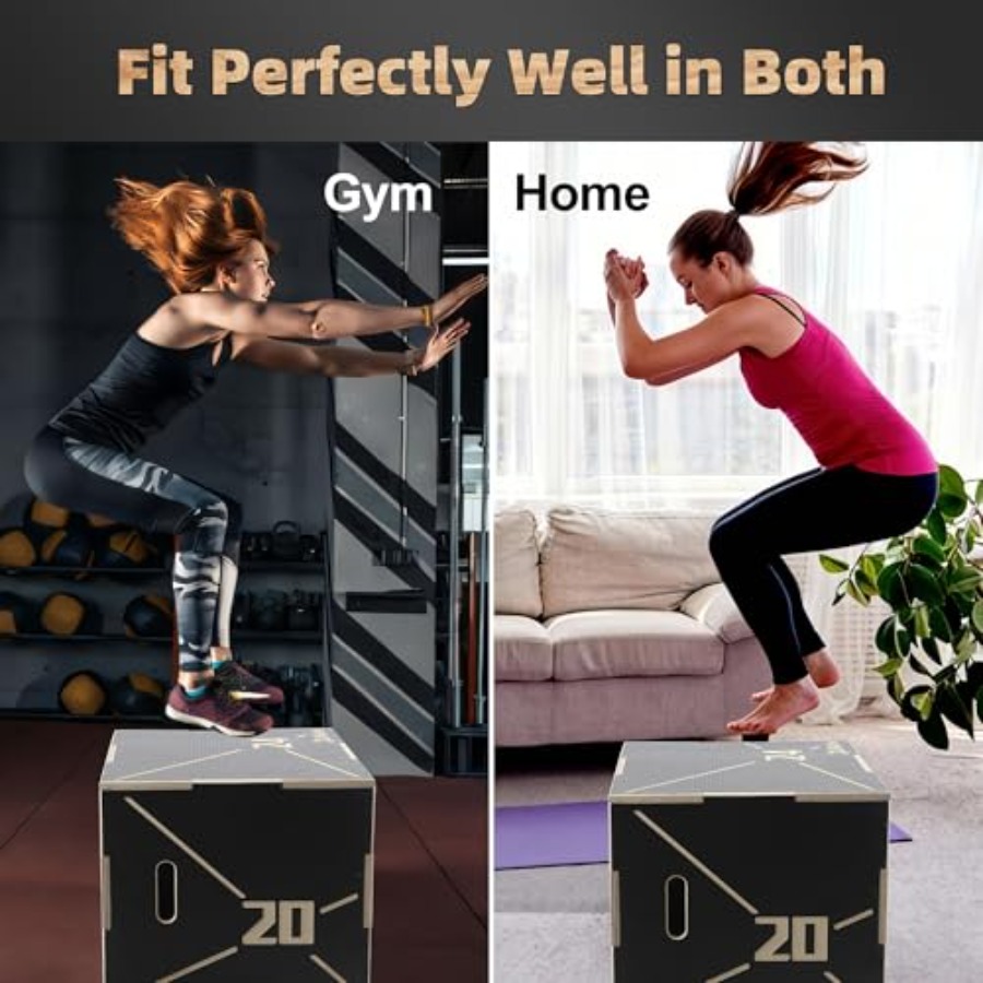 Rutschfeste Holz-Plyometrische – Home Gym Jump Box Bewertung und Preis