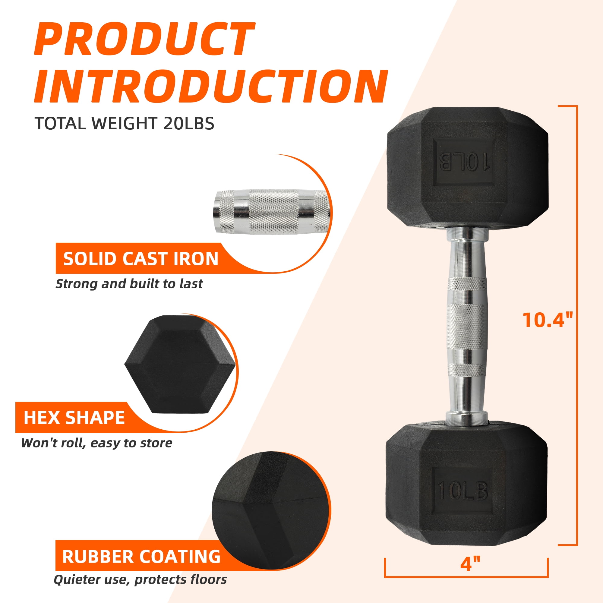 Gummibeschichtete Hex-Hantel 1 – Home Gym Tunturi Bewertung und Preis