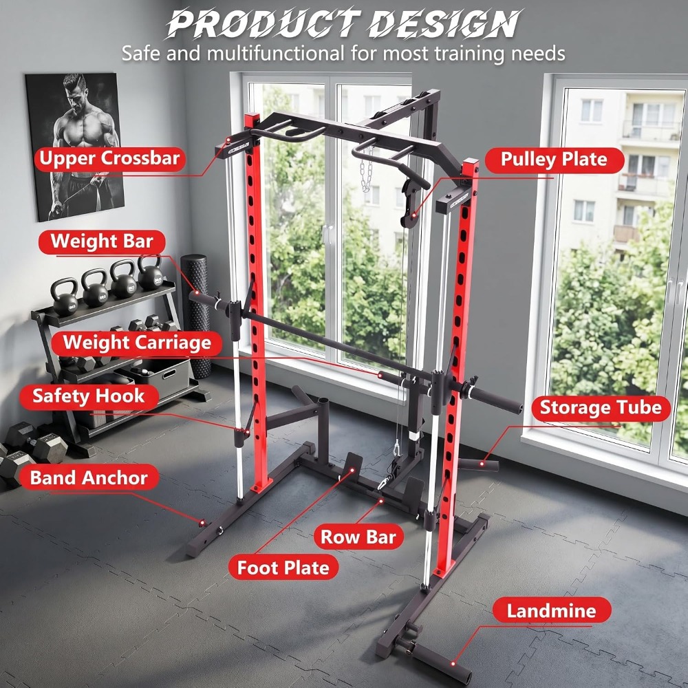All-in-One Smith Machine Power – Home Gym Lat Pulldown Bewertung und Preis