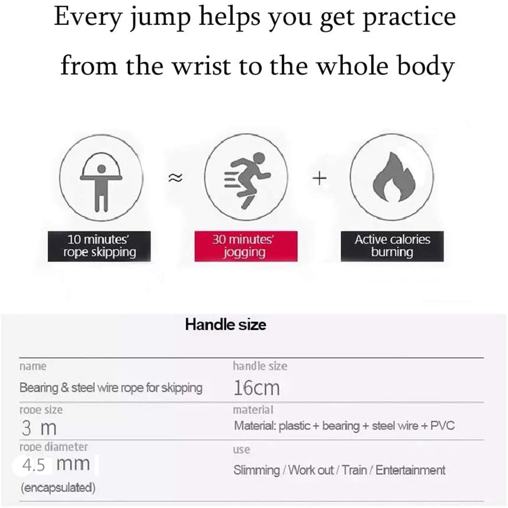 Springseil mit Memory-Schaum-G – Jump Rope Bearing Bewertung und Preis