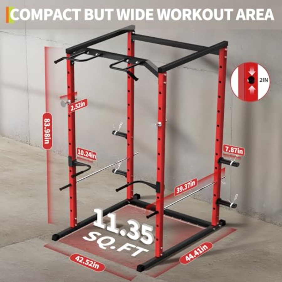 Hochbelastbarer Power Cage mit – Home Gym Power Rack Bewertung und Preis