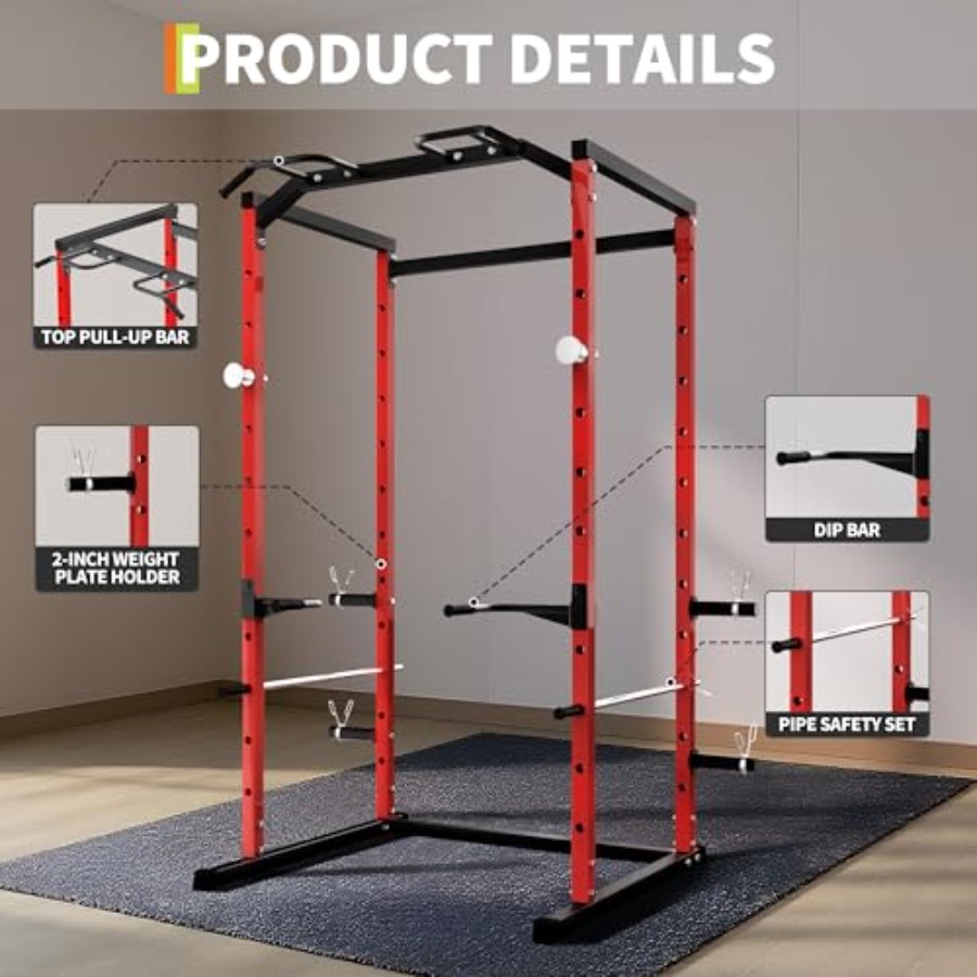 Hochbelastbarer Power Cage mit – Home Gym Power Rack Bewertung und Preis