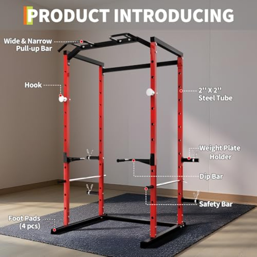 Hochbelastbarer Power Cage mit – Home Gym Power Rack Bewertung und Preis