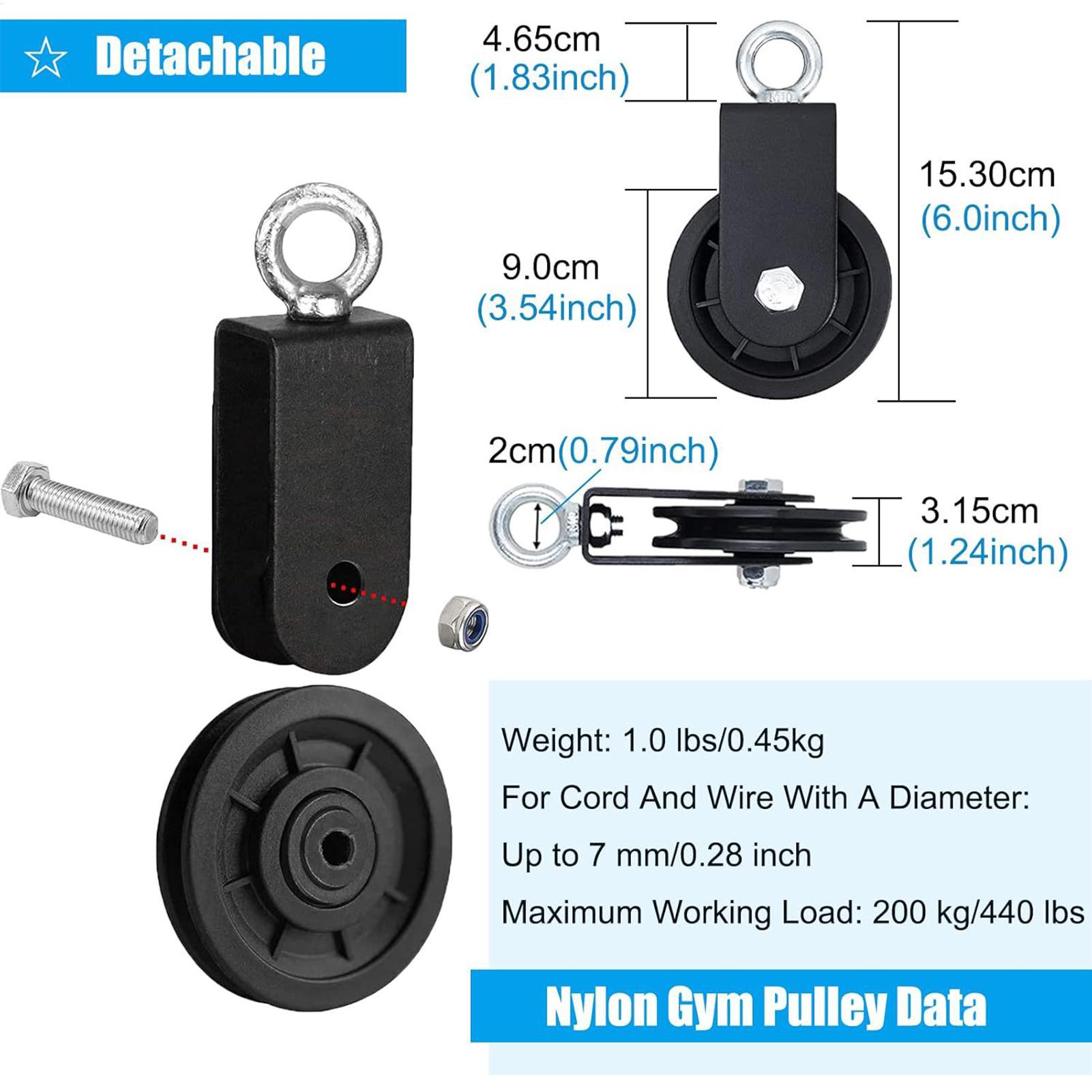 Fitnessstudio-Riemenscheibe, r – Home Gym Cable Pulley System Bewertung und Preis