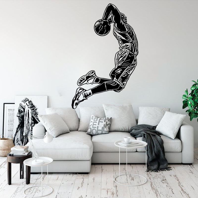 Wandaufkleber für Springen, Ba – Home Gym Wallpaper Bewertung und Preis