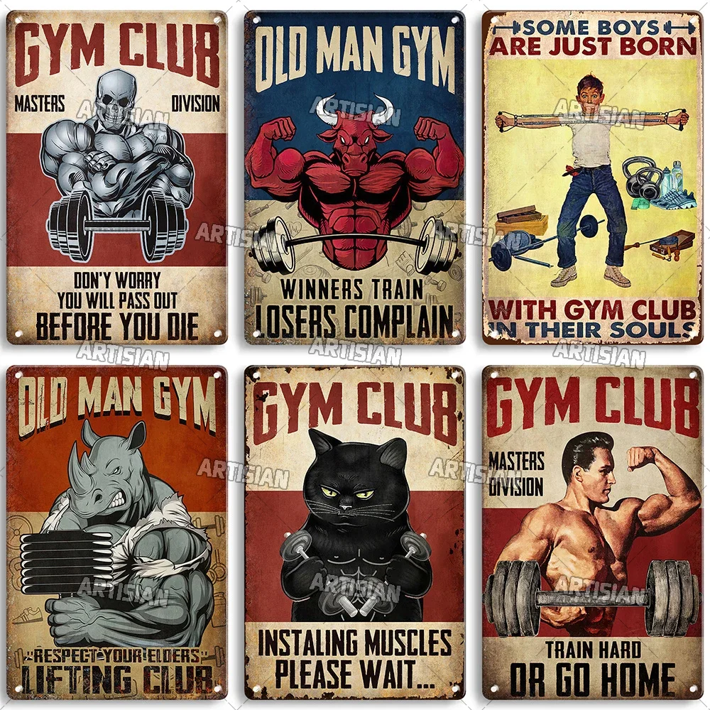 Old Man Gym Club Inspirierende – Home Gym On Wall Bewertung und Preis
