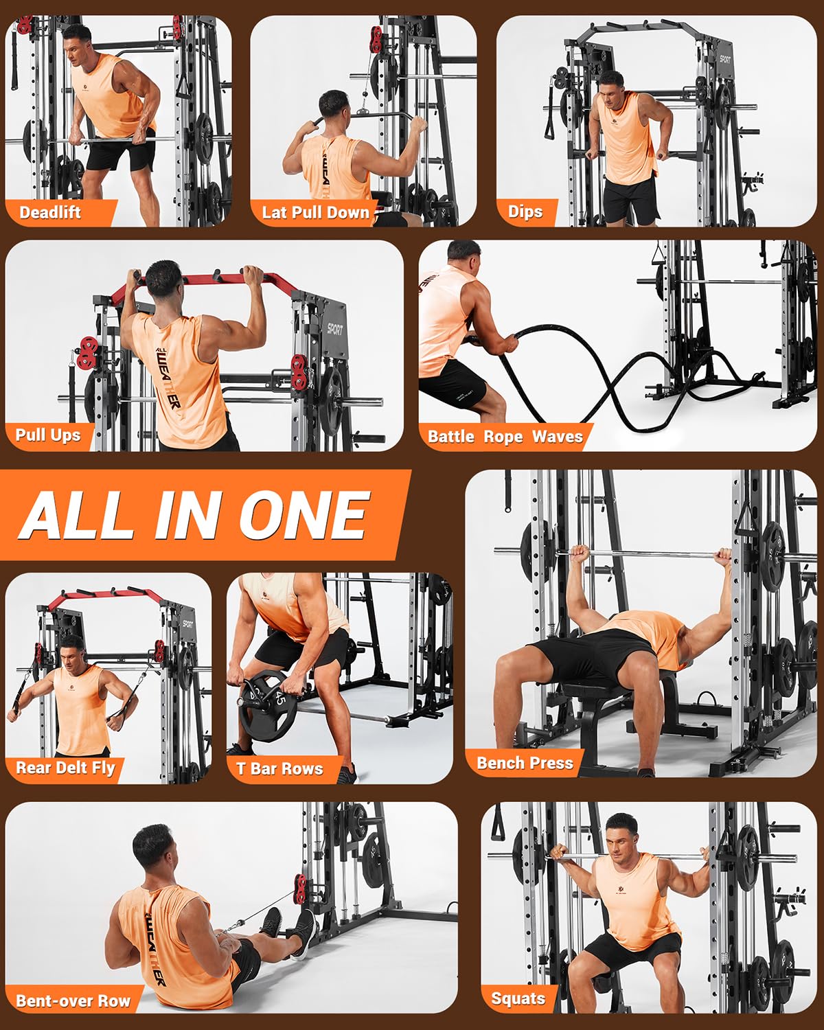 All-in-One Smith Machine Home  – Home Gym Lat Pulldown Bewertung und Preis