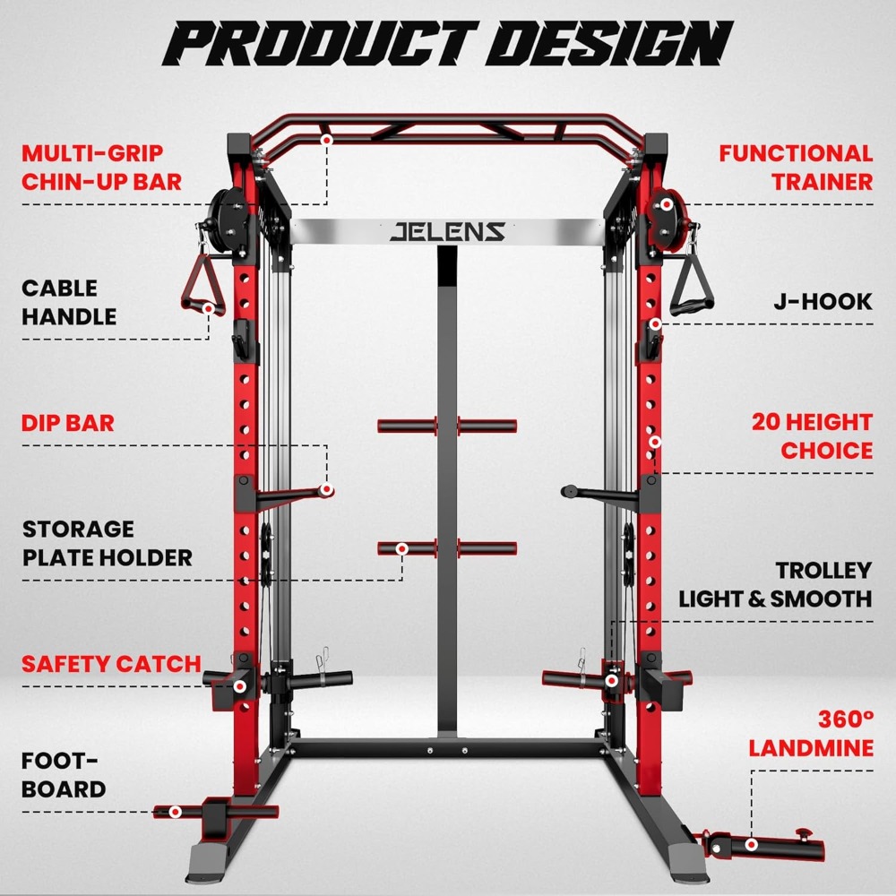 2000LBS Multifunktions-Kraftst – Home Gym Cable Pulley System Bewertung und Preis