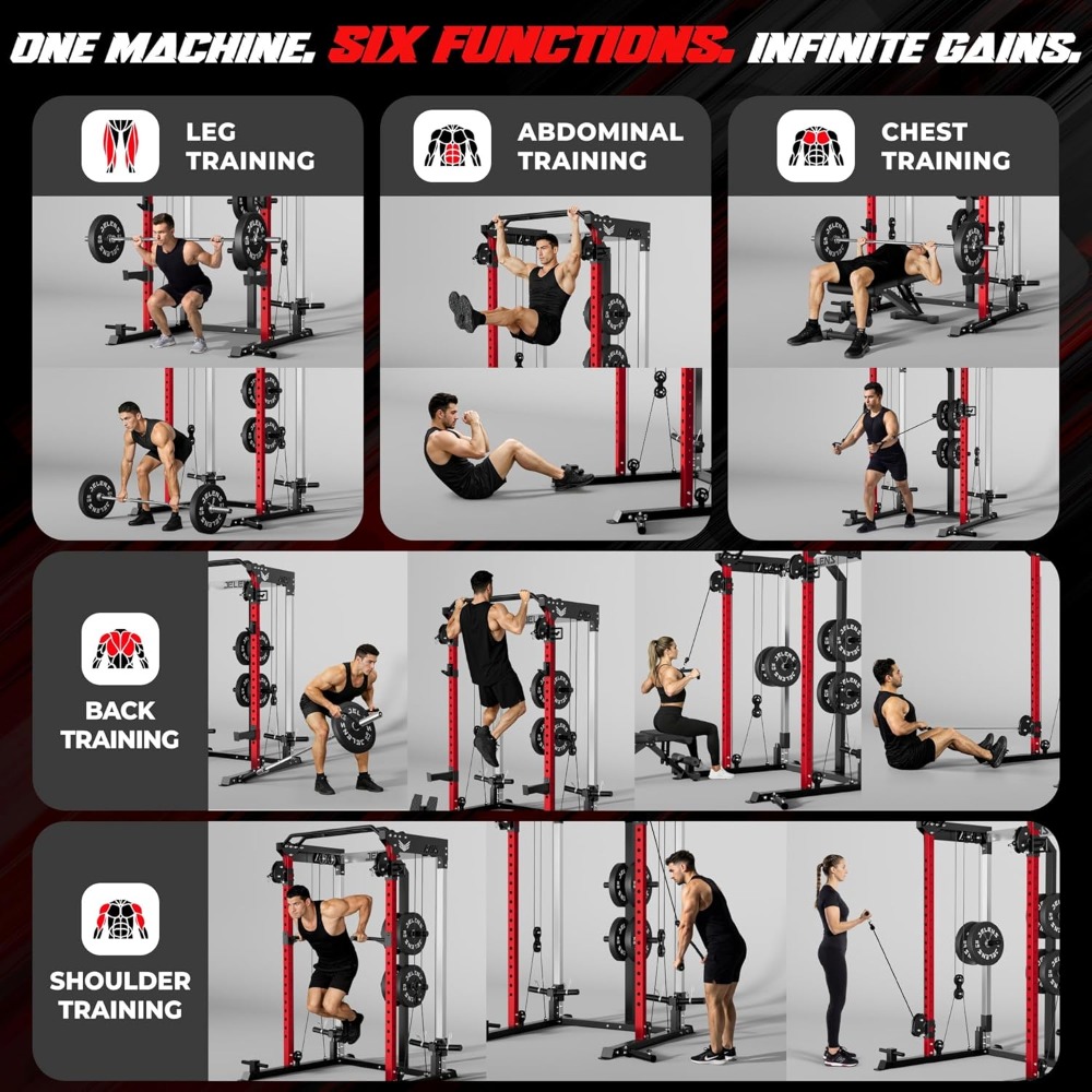 2000LBS Multifunktions-Kraftst – Home Gym Cable Pulley System Bewertung und Preis