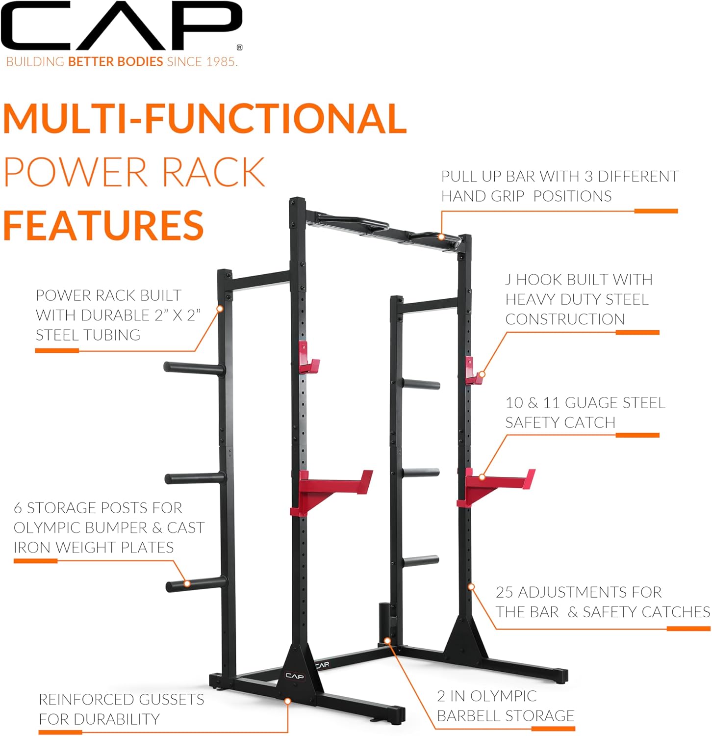 Heimfitnessgeräte, Stahlmateri – Home Gym Power Rack Bewertung und Preis