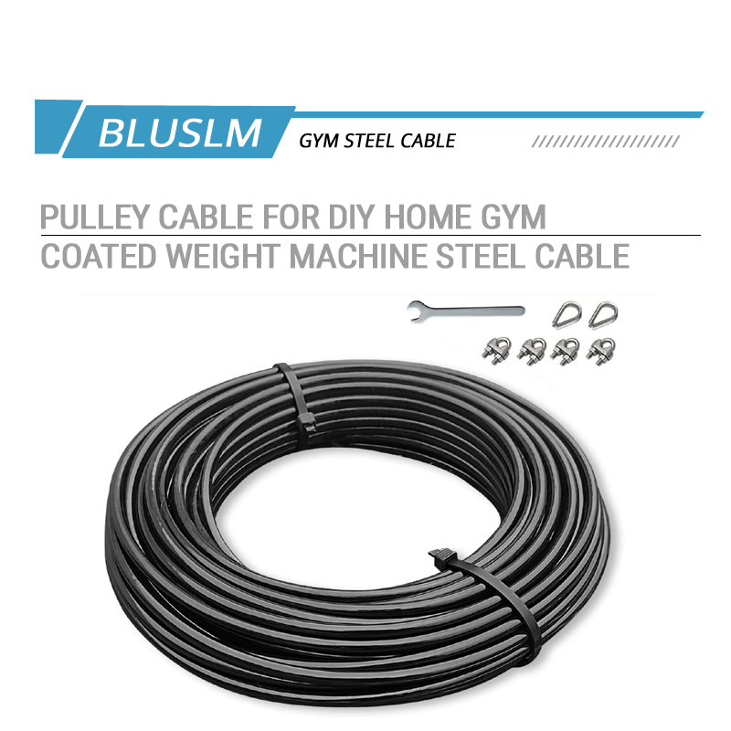 5 mm TPU-beschichtetes Stahl-E – Home Gym Cable Pulley System Bewertung und Preis