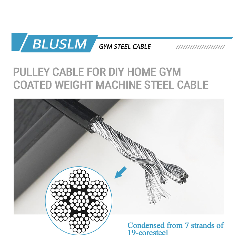 5 mm TPU-beschichtetes Stahl-E – Home Gym Cable Pulley System Bewertung und Preis