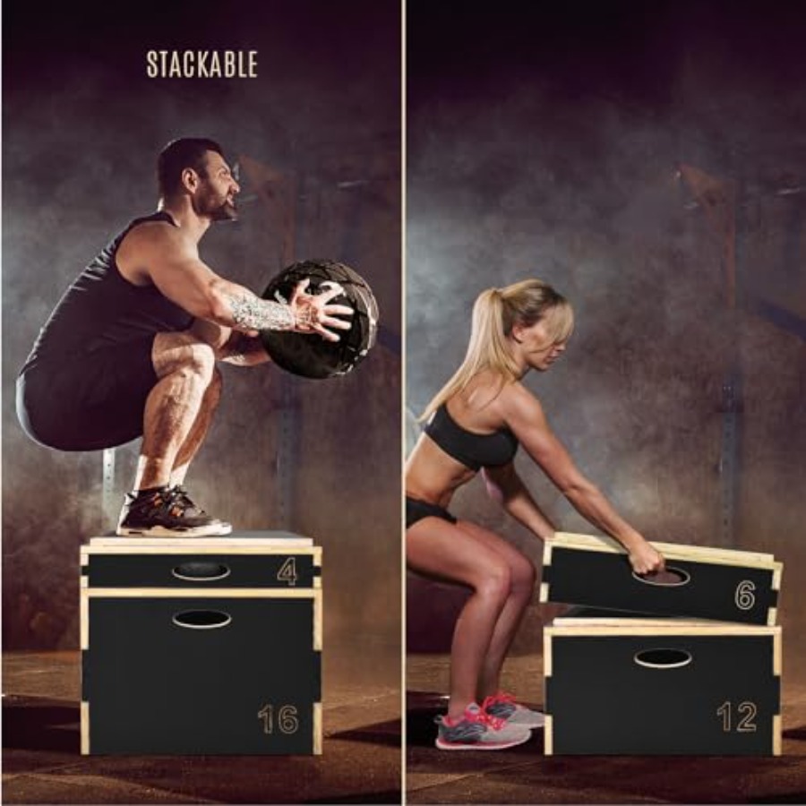 3-in-1 Holz-Plyobox für Sprung – Home Gym Jump Box Bewertung und Preis