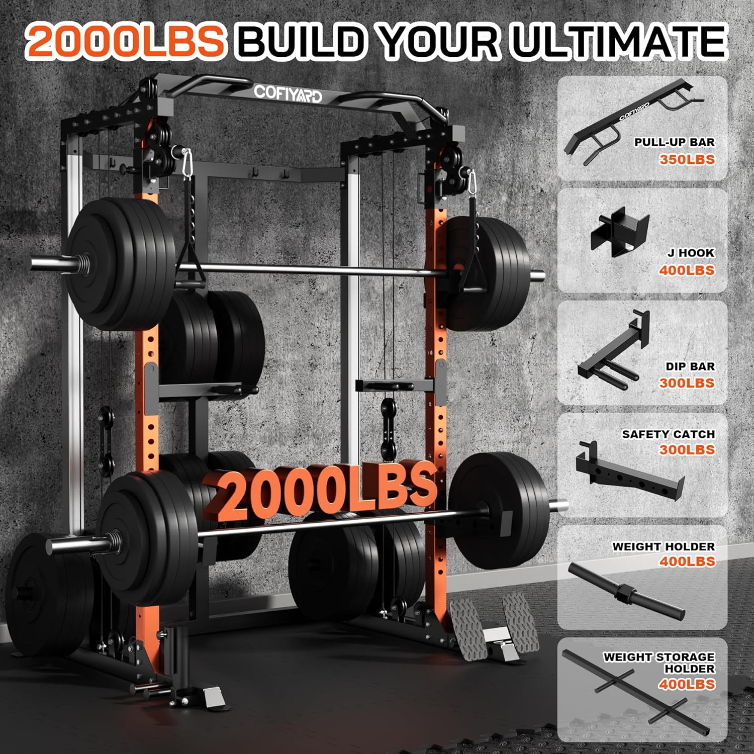 Power Cage, Power Rack mit Dop – Home Gym Cable Pulley System Bewertung und Preis