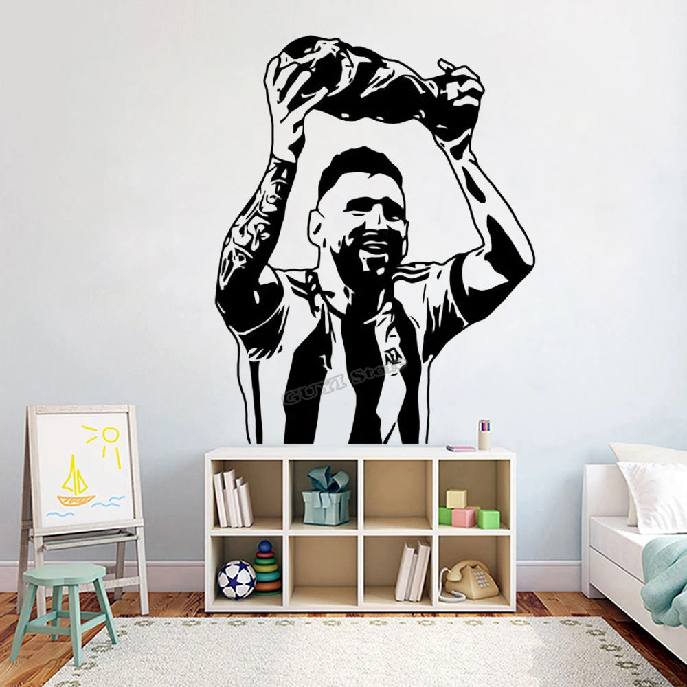 Messi Wandaufkleber Vinyl Aufk – Home Gym On Wall Bewertung und Preis
