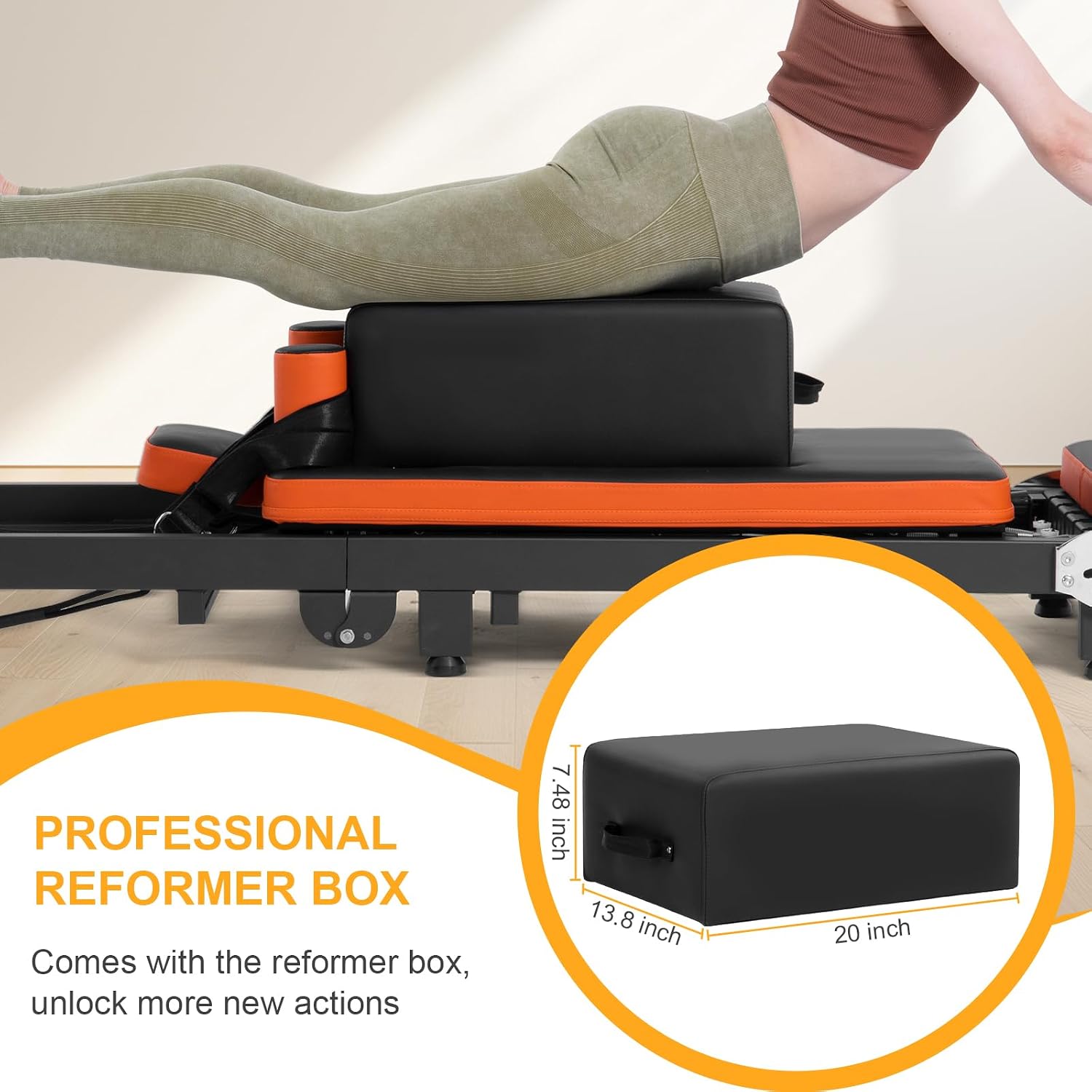Pilates Reformer, Faltbare Pil – Home Gym Jump Box Bewertung und Preis