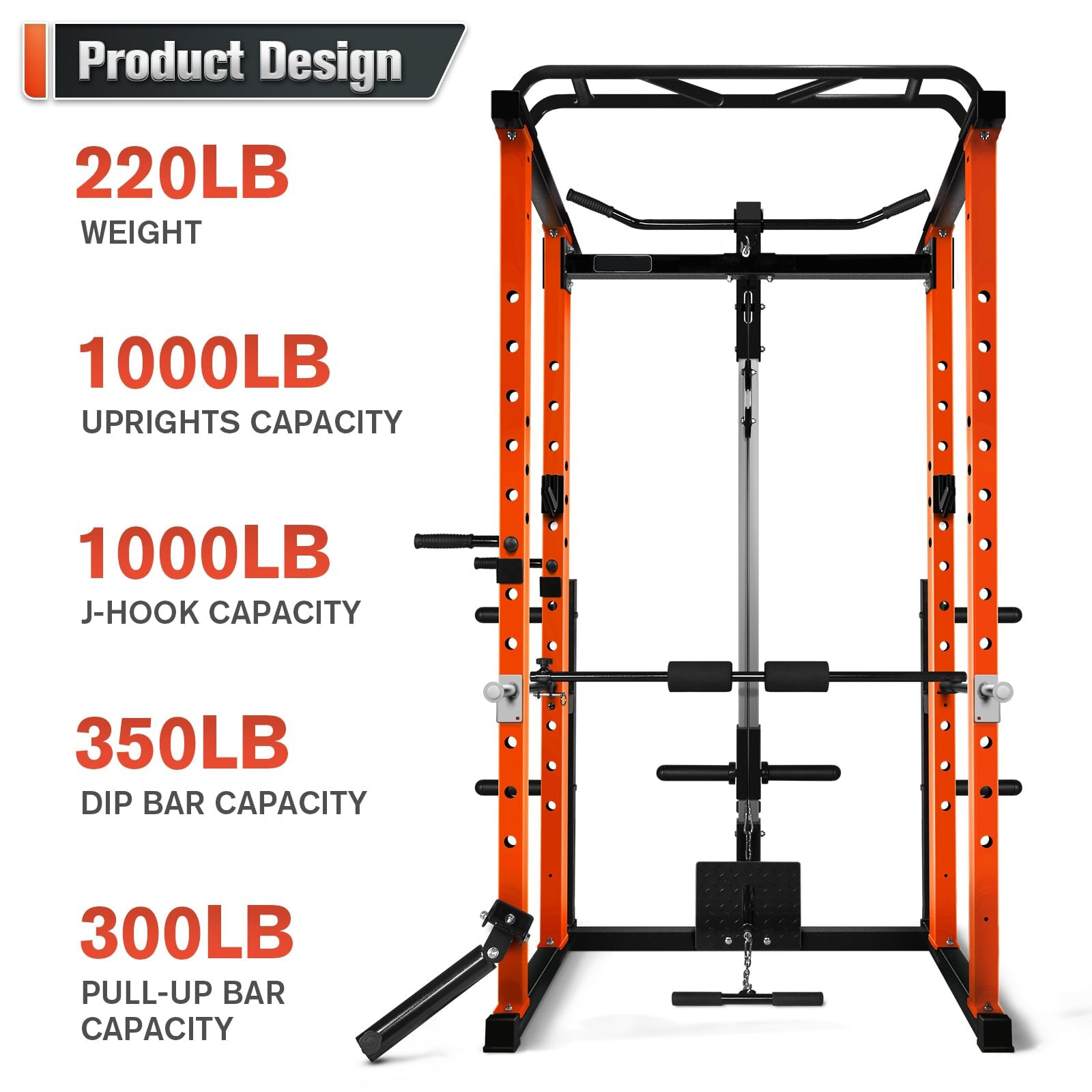Kommerzieller Multifunktions-K – Home Gym Power Rack Bewertung und Preis